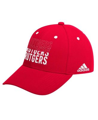 adidas - Men's Scarlet Rutgers Scarlet Knights Seasonal Half Font Adjustable Hat