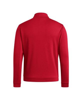 Men's Red NC State Wolfpack Elevated Tri-Blend Quarter-Zip Pullover Sweatshirt
