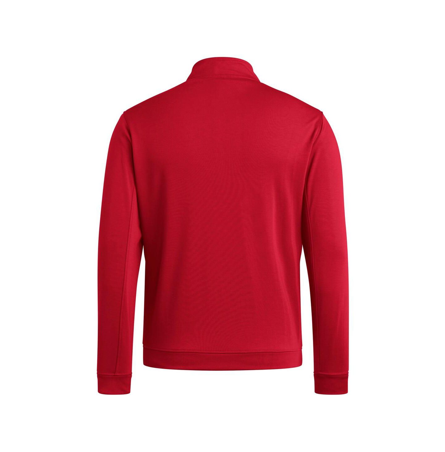 Мужская толстовка adidas Red NC State Wolfpack Elevated Tri-Blend Quarter-Zip Pullover — фото 3