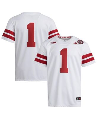 adidas - Men's 1 White Nebraska Huskers Premier Jersey