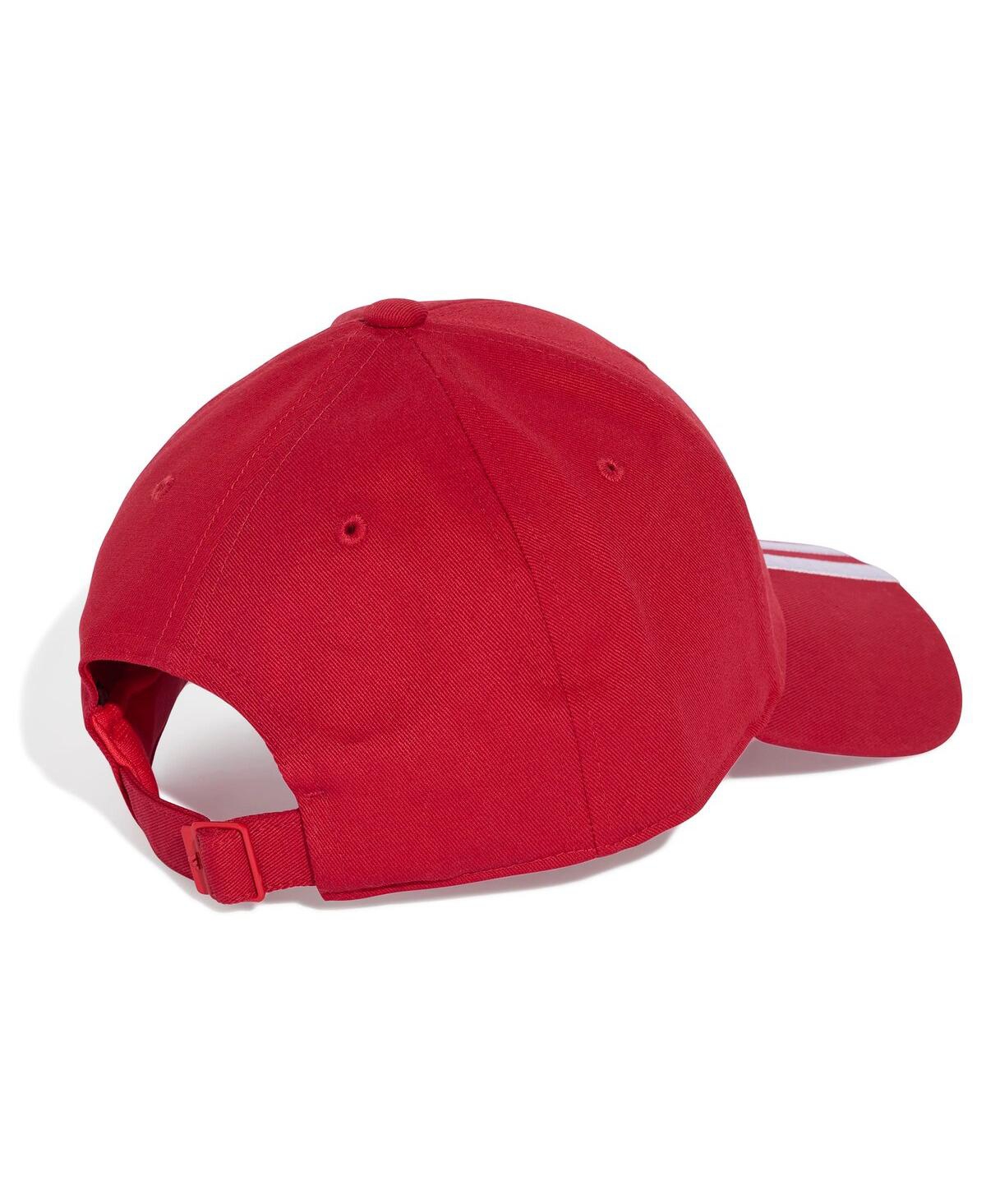 Adidas Originals Men's And Women's Red Liverpool Three-stripe Dad Adjustable Hat In Red
