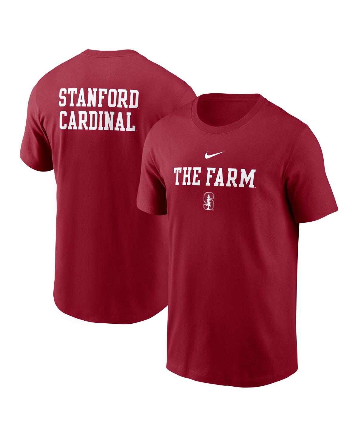 Nike Men's Cardinal Stanford 2-Hit Stacked T-Shirt