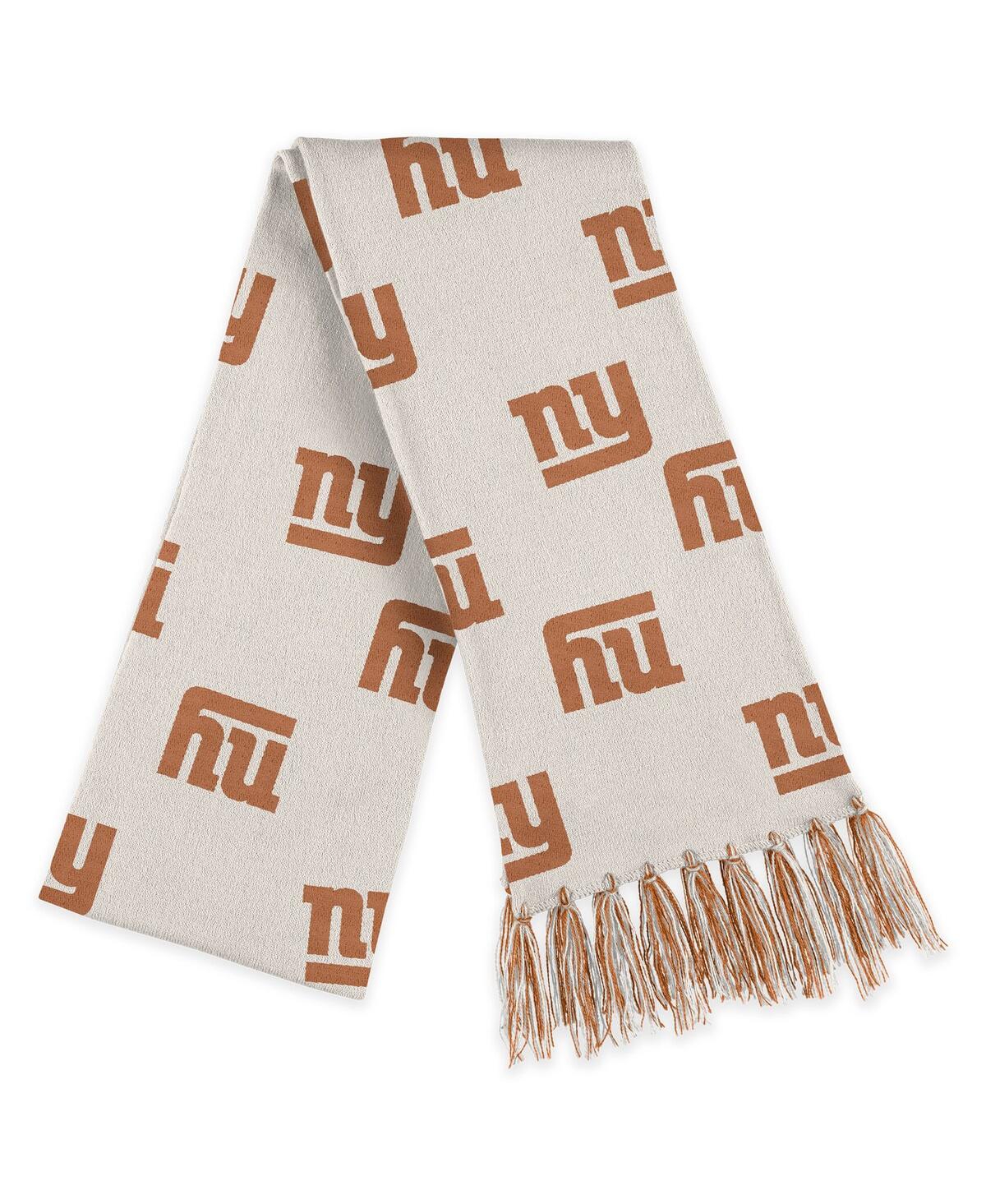 Wear By Erin Andrews New York Giants Tonal Scarf And Gloves Set In Brown