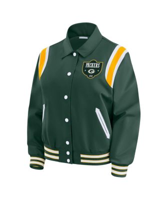 Women's Green Bay Packers Varsity Lightweight Full-Snap Jacket