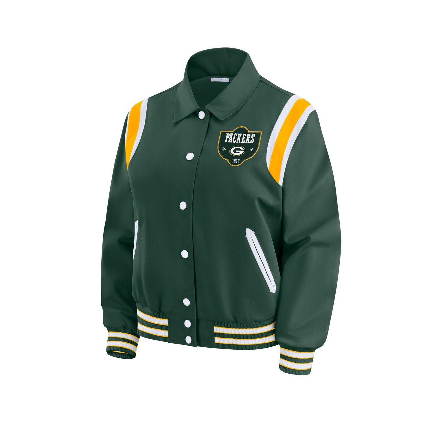 Women's Green Bay Packers Varsity Lightweight Full-Snap Jacket