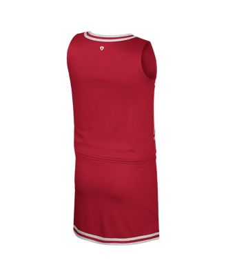 Big Girls 2-Piece Crimson Oklahoma Sooners Cheerleader Top and Skirt Set