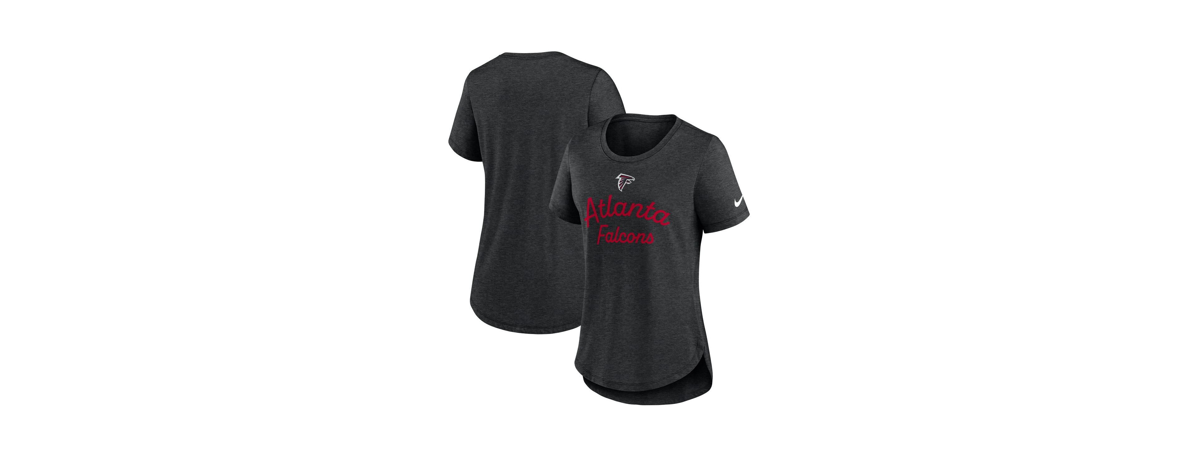 Nike Women's Black Atlanta Falcons Script Tri-Blend T-Shirt