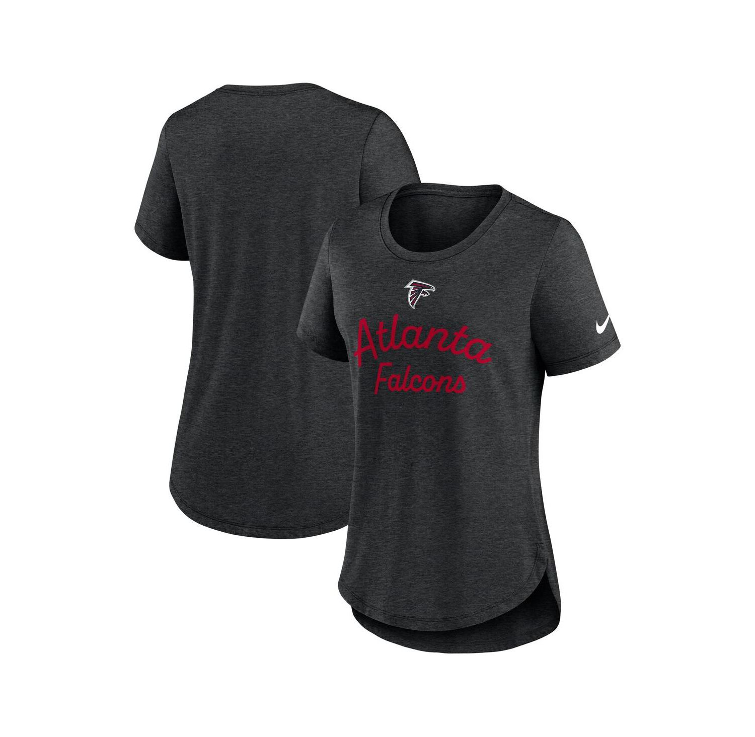 Women's Black Atlanta Falcons Script Tri-Blend T-Shirt