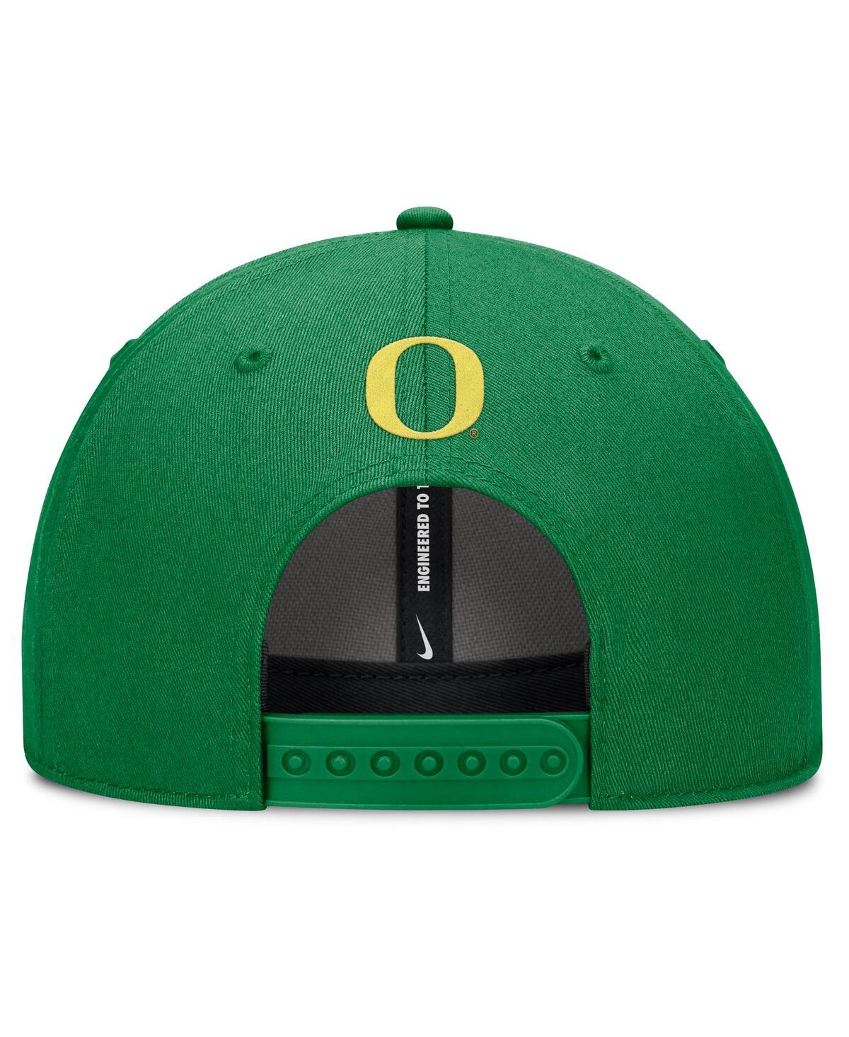 Nike Men's Green Oregon Ducks Slanted Primetime Rise Performance Adjustable Hat In Green
