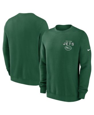 Nike - Men's Green New York Jets Primetime Club Fleece Pullover Sweatshirt