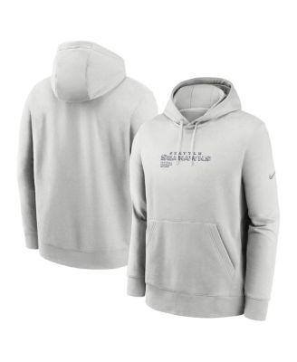 Nike - Men's Gray Seattle Seahawks Edge Pack French Terry Club Pullover Hoodie