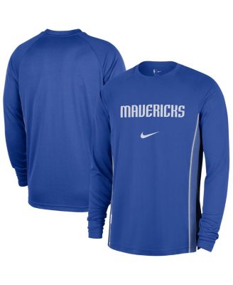Nike - Men's Blue Dallas Mavericks 2025/26 Authentic Pre-Game Legend Dri-FIT Long Sleeve Shooting Shirt