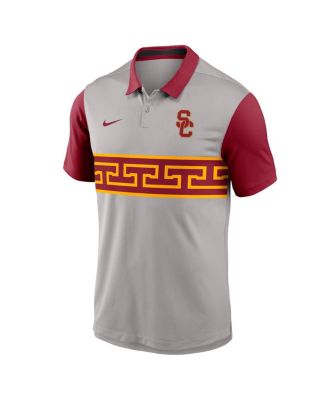 Men's Gray/Cardinal USC Trojans Vapor Performance Polo Shirt