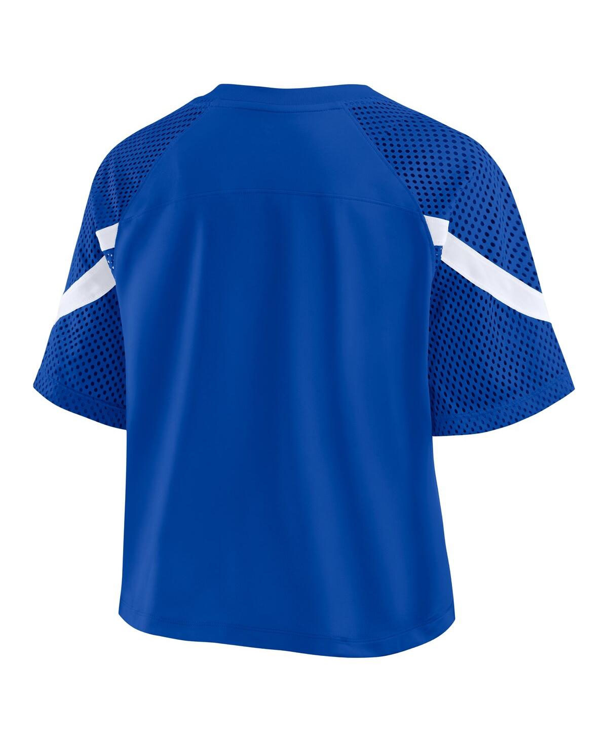 Fanatics Women's Royal Kentucky Wildcats Oversized Raglan V-Neck Fashion Jersey