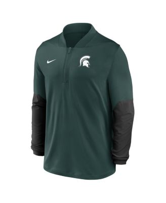 Men's Green Michigan State Spartans One Goal Performance Half-Zip Pullover Sweatshirt