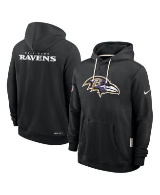 Men's Black Baltimore Ravens Sideline Standard Issue Initial Home Dri-FIT Hoodie