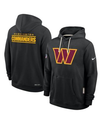 Men's Black Washington Commanders Sideline Standard Issue Initial Home Dri-FIT Hoodie