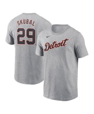 Nike - Men's Tarik Skubal Gray Detroit Tigers Fuse Name Number T-Shirt