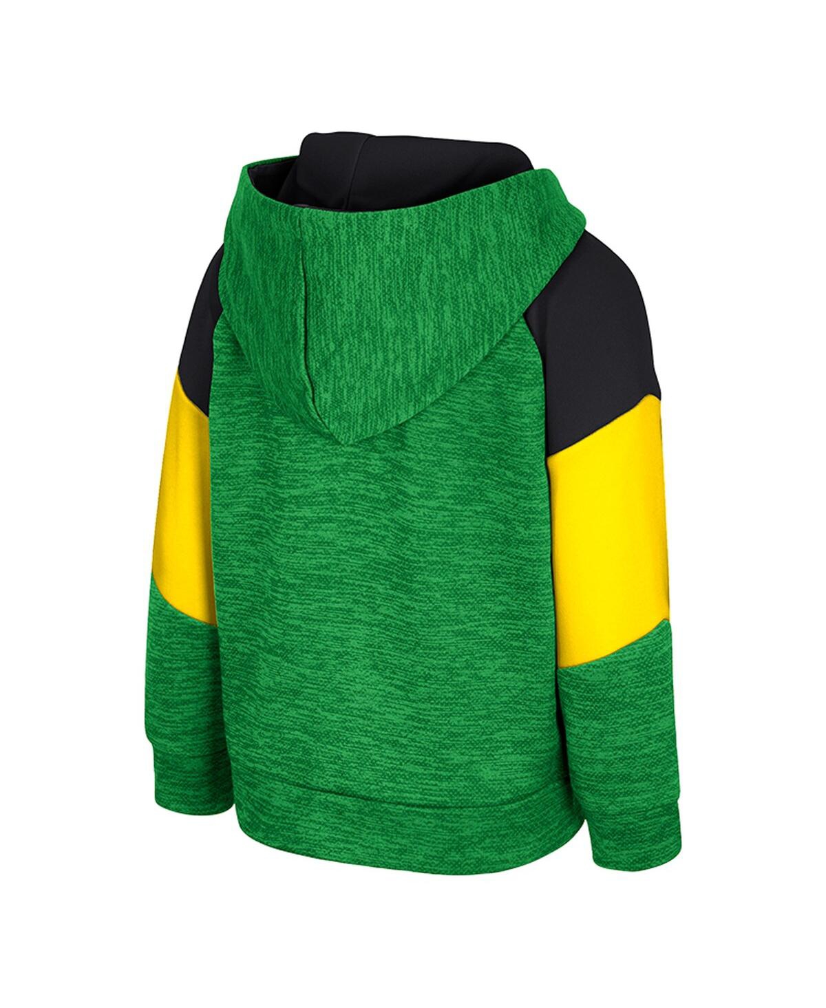 Colosseum Toddler Green Oregon Ducks Spirit Hollow Full-zip Hoodie In Green