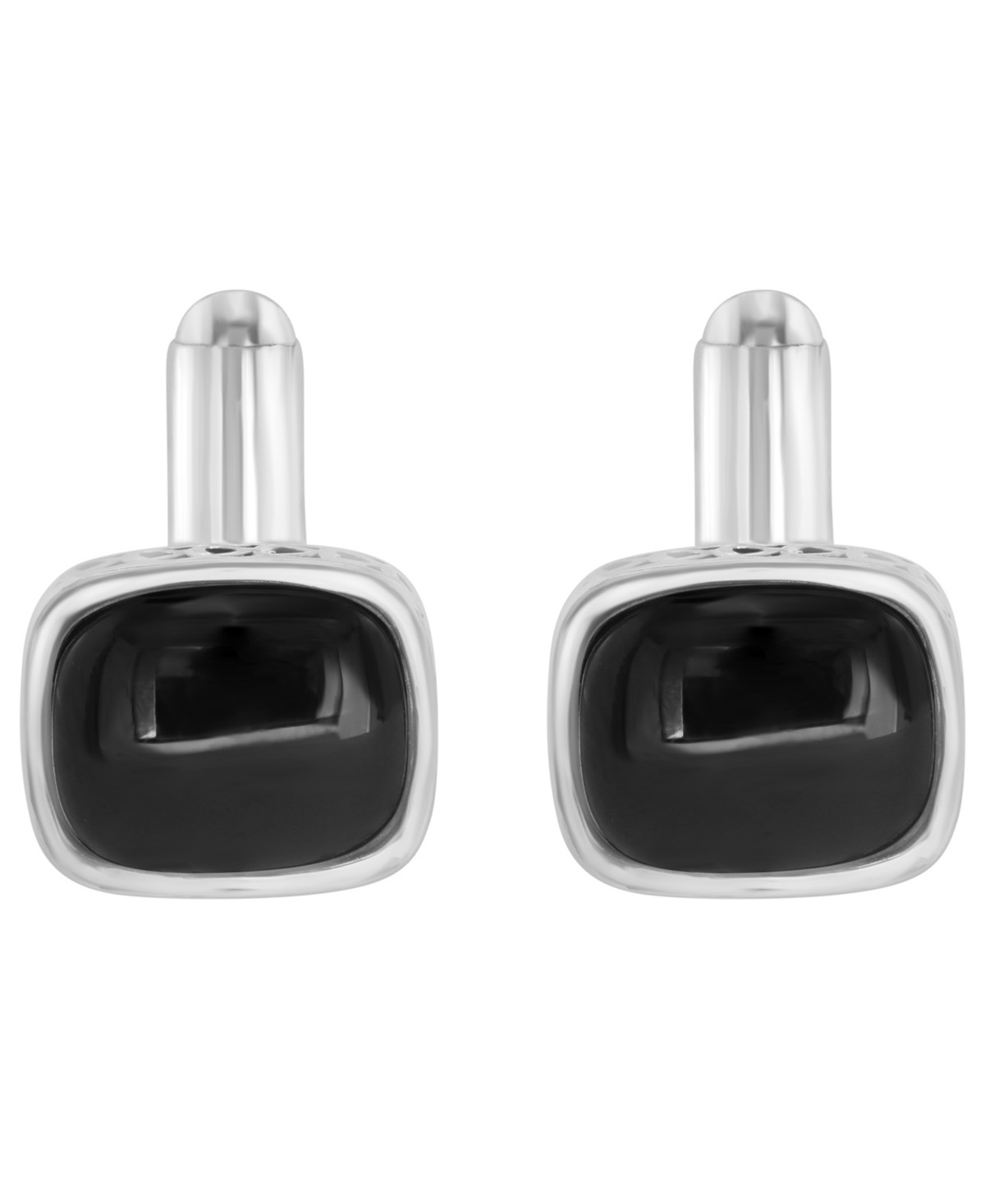 Мужские аксессуары EFFY Collection Onyx Cufflinks in Sterling Silver — фото 1