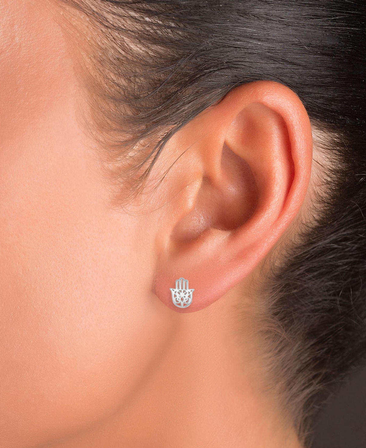 Macy's Stud Earrings In Sterling Silver In Silver