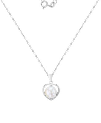 Cubic Zirconia Necklace (0.14 ct.t.w.) in Sterling Silver