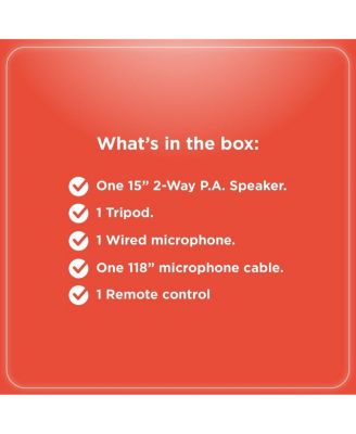 15 inch Tower Party PA Speaker 20,000 W Peak Power PMPO 4001925