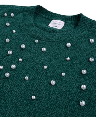 Girls' Sparkle Crew Sweater