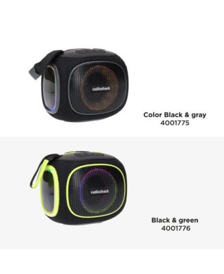 10W Mini Bluetooth Portable Speaker IPX5 Splashproof With FM Radio Black and Gray