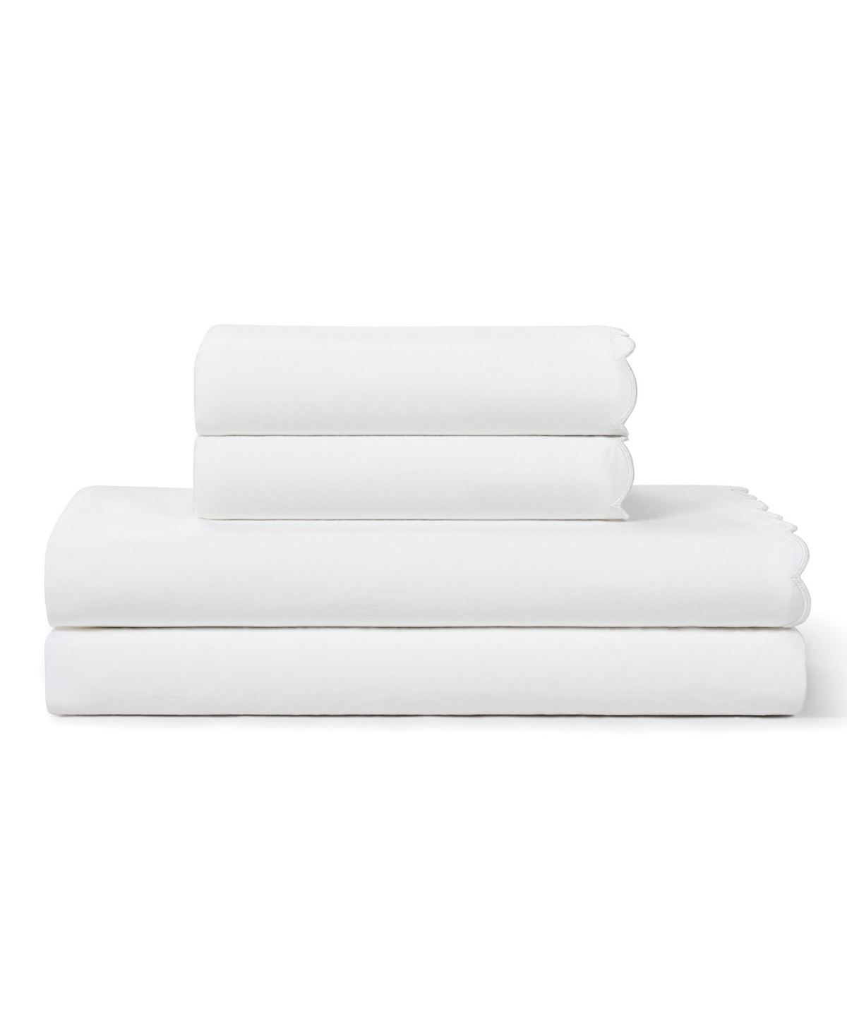 Peri Home Scallop 300-thread Count Cotton 4-pc. Sheet Set, Full In Multi