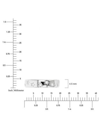 Macy’s Cubic Zirconia Star Band Ring (0.174 ct. t.w.) in Sterling Silver