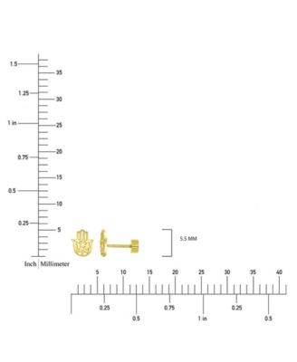 Earrings in 14k Yellow Gold over Sterling Silver