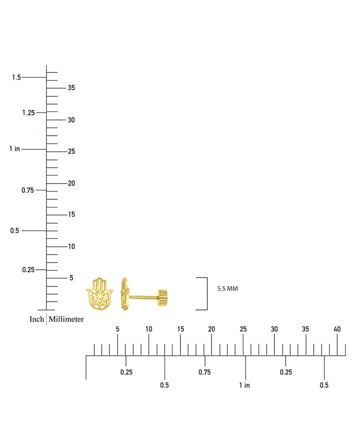 Macy's Earrings In 14k Yellow Gold Over Sterling Silver In Gold