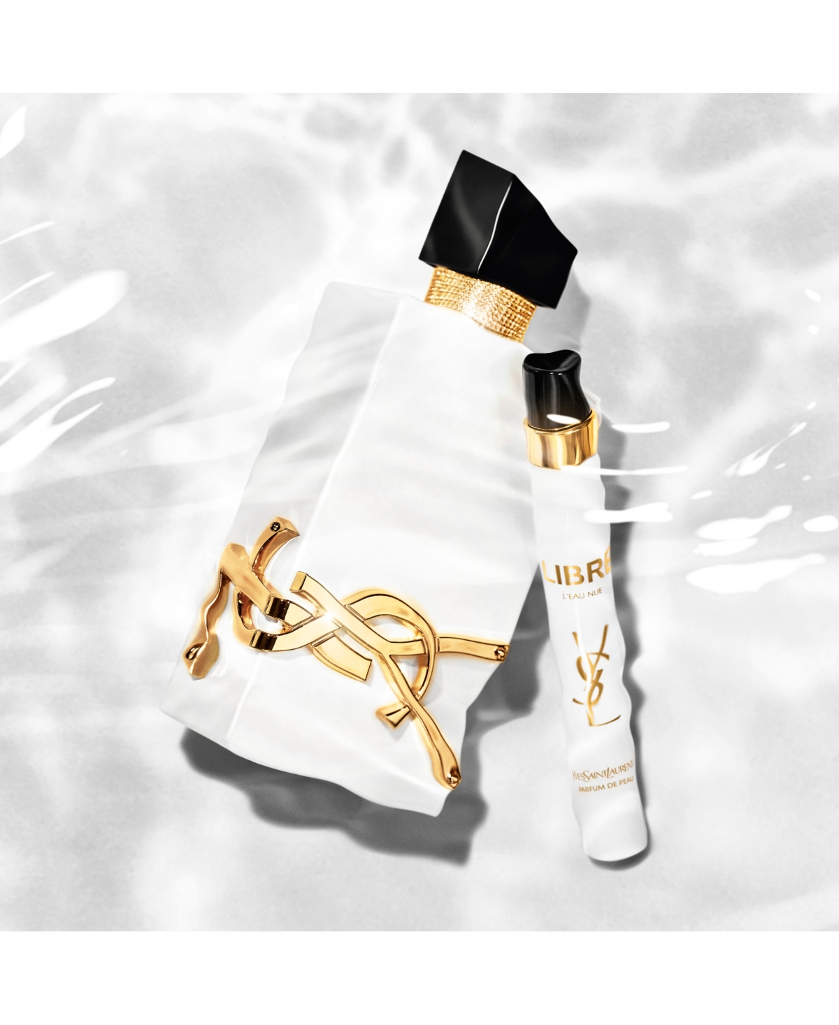 Saint Laurent Libre L'eau Nue Eau De Parfum Set In Transparent