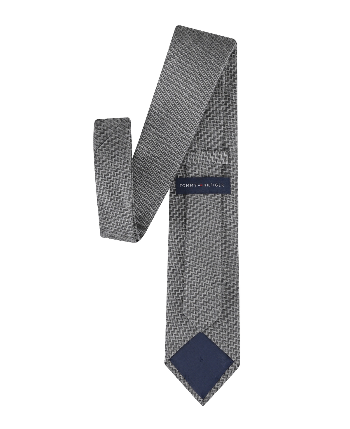 Tommy Hilfiger Men's Hazel Herringbone Solid Tie In Gray