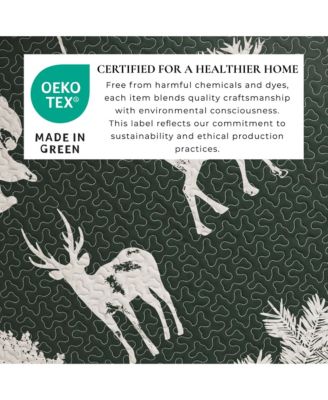 Deer & Trees Microfiber Quilt Set with Shams