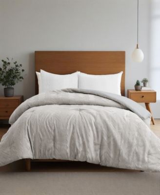 All Season Textured Jacquard Down Alternative Comforter, King