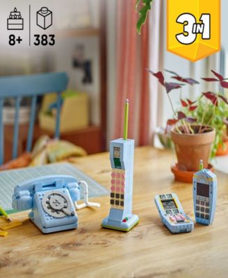 Creator 3 in 1 Retro Telephone Kids Toy 31174, 383 Pieces