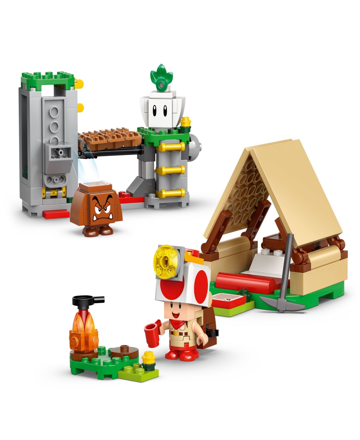 Lego Super Mario Captain Toad's Camp Kids Toy 72040, 159 Pieces In Multi