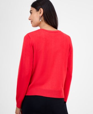 Petite Border Embellished Party Cardigan, Macy's Exclusive