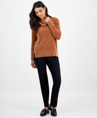 Petite Chenille Cowlneck Sweater