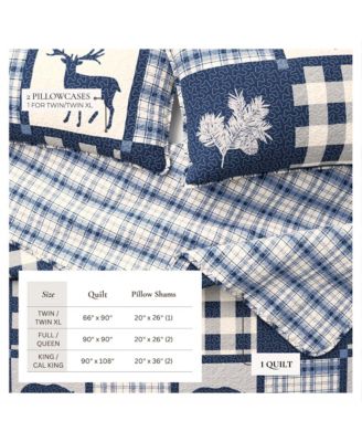 Rustic Lodge All-Season 3 Pc Quilt Set