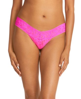 Women's Signature Lace Low Rise 3 Pack Thong Underwear