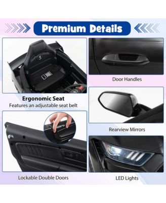 12V Licensed Ford Mustang Shelby GT500 Kids Ride on Car with Remote Control