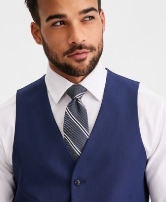 Men's Slim-Fit Stretch Solid Suit Vest