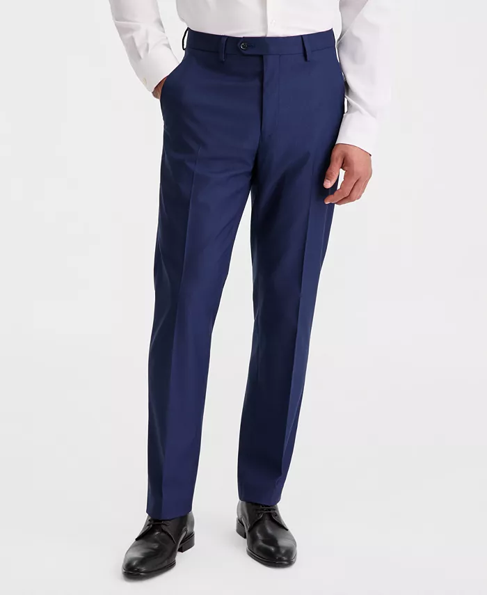 Men's Slim-Fit Stretch Solid Suit Pants - thumbnail 10