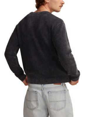 Men's Waffle Crewneck Sweater