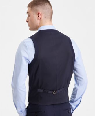 Men's Slim-Fit Wool Suit Vest