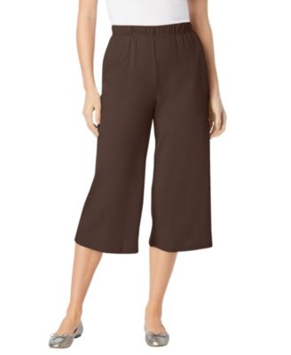 Plus Size 7-Day Knit Culotte