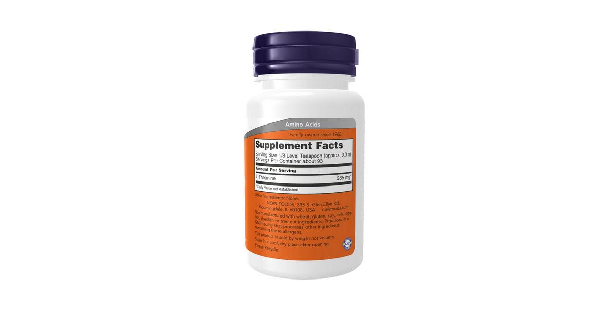 Now Foods L-Theanine Powder ,1 Oz